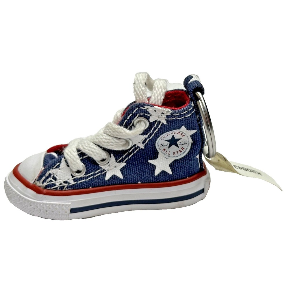 Converse All Star Keychain Chuck Taylor Red White Blue Mini Sneaker NEW